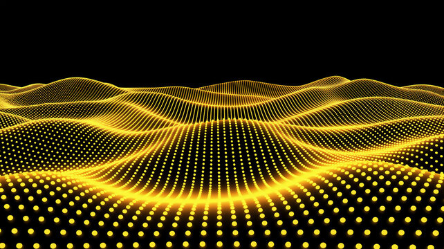 Abstract digital landscape background banner wave