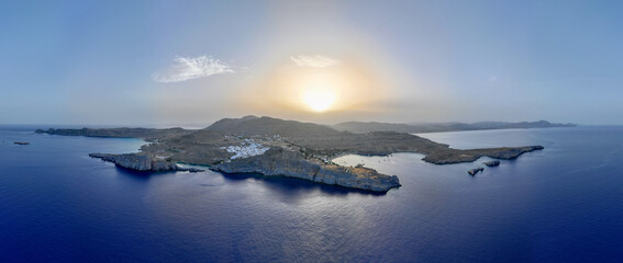 Obraz premium Lindos Landscape, Rhodes Greece