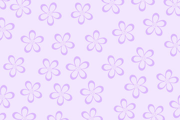Soft purple abstract irregular flowers