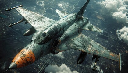 assault fighter gunship scratched  UHD Wallpapar