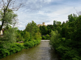 The Lambro river at Gerno along the cycleway
