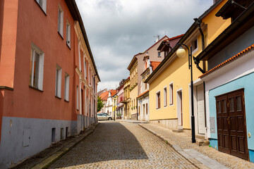 Fototapeta premium The small town of Bechyne in Southern Bohemia