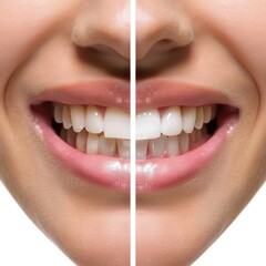 Naklejka premium tooth care and dental concept
