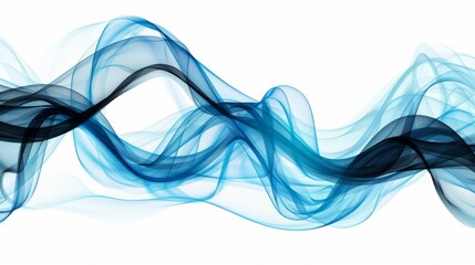 Elegant Abstract Fluid Wave Composition - Minimalist Monochrome Dynamic Design, 4K High-Definition Desktop Wallpaper