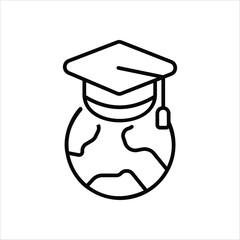 Bachelor vector icon