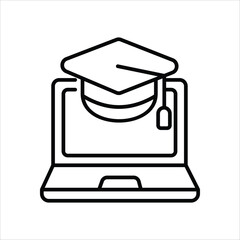 Elearning vector icon