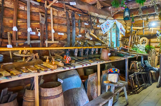 The forest house of wizard, Mountain Valley Peppers, on July 24 in Yablunytsya, Ukraine