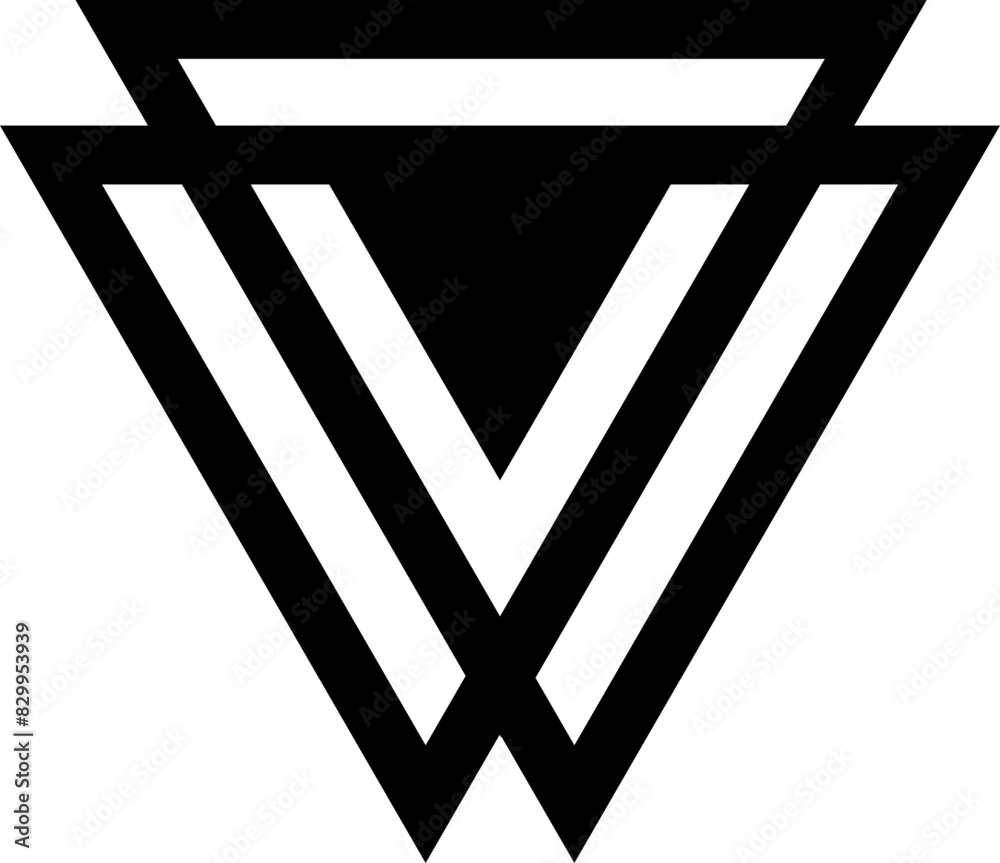 Poster abstract triangle design element. decorative geometric pyramid shape, triangular patterned, stylized