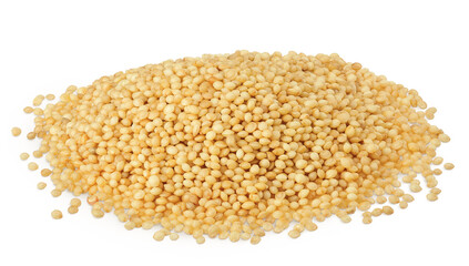 Amaranth grain seeds isolated on white background