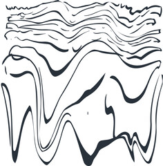 The simple wavy striped texture is similar to the surface pattern of a wooden product.