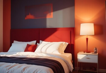 hotel room with bed