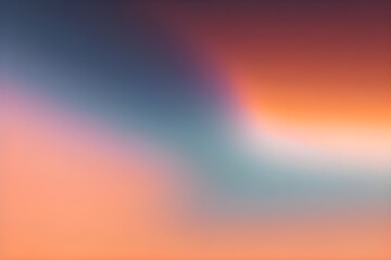 Blurred color gradient orange pink blue grainy color gradient background, abstract backdrop banner poster card wallpaper website header design	