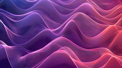 Obraz premium Gradient flowing geometric pattern background texture for poster cover design. Minimal color abstract gradient banner template. Modern vector wave shape for brichure. Generative AI.