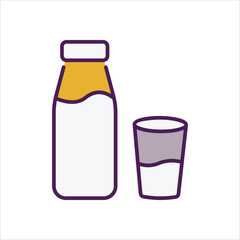 Milk vector icon