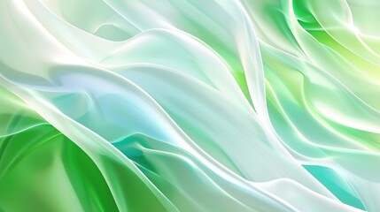 Fototapeta premium Minimalistic Fluidity: Large Green and Blue-White Gradients