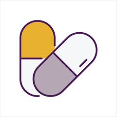 Capsule vector icon