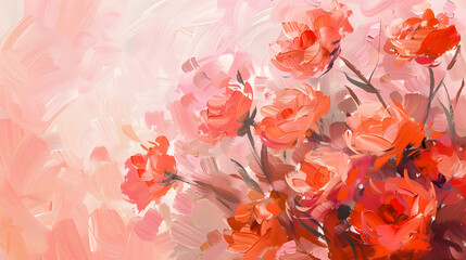 Hand drawn artistic aesthetic oil painting background. Generative AI.