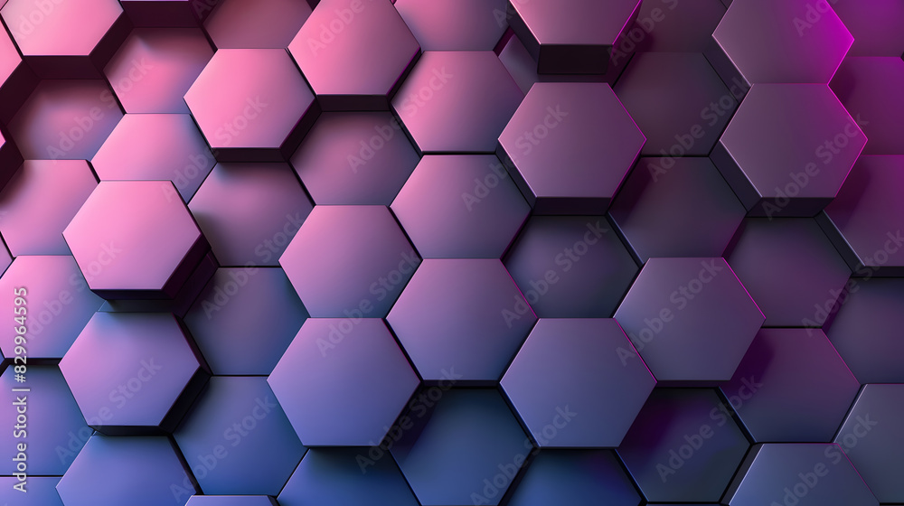 Poster hexagons pattern. geometric abstract background with simple hexagonal elements. generative ai.