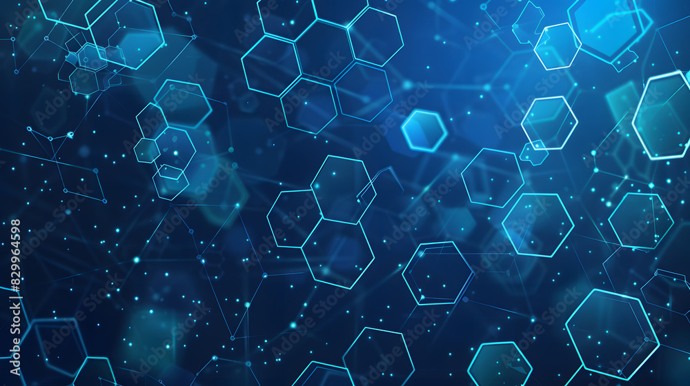 Poster hexagons pattern. geometric abstract background with simple hexagonal elements. medical, technology 