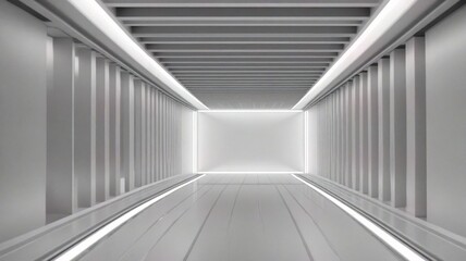 Obraz premium empty corridor in a hotel