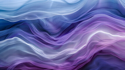 horizontal colorful abstract wave background with midnight blue, light gray and moderate violet colors. Generative AI.