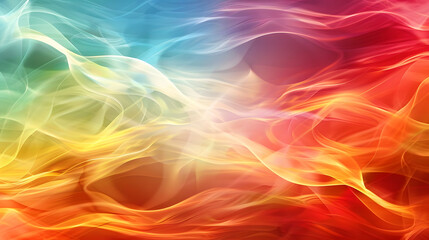 Obraz premium horizontal colorful abstract wave background with peru, firebrick and light. Generative AI.
