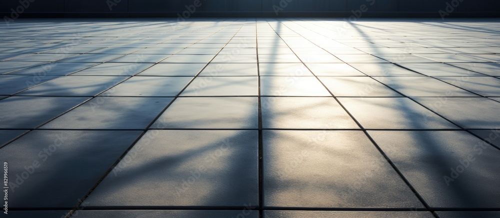 Aufkleber The concrete walkways form a connected network with shadows casting an intriguing visual effect There is creative copy space taking advantage of the horizontal layout