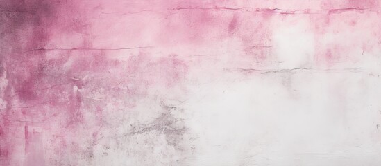 Fototapeta premium A grunge textured background featuring a two tone paint job in shades of pink and white gray leaving room for text or images. with copy space image. Place for adding text or design