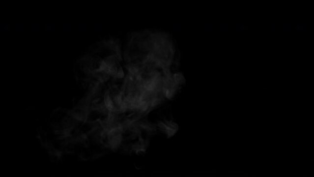 Cold Breath Front Angle Real Smoke at 4K #03