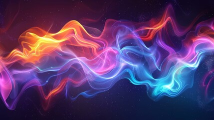 Obraz premium Colorful Swirls of Smoke