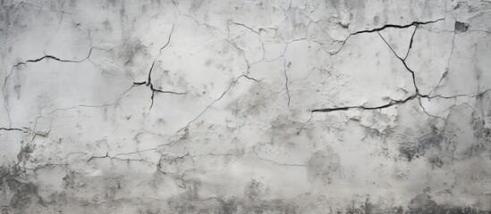 An image of a textured gray cement background with cracks creating an abstract and grungy appearance This wall texture can be used for interior design with the white cement adding a stylish touch The