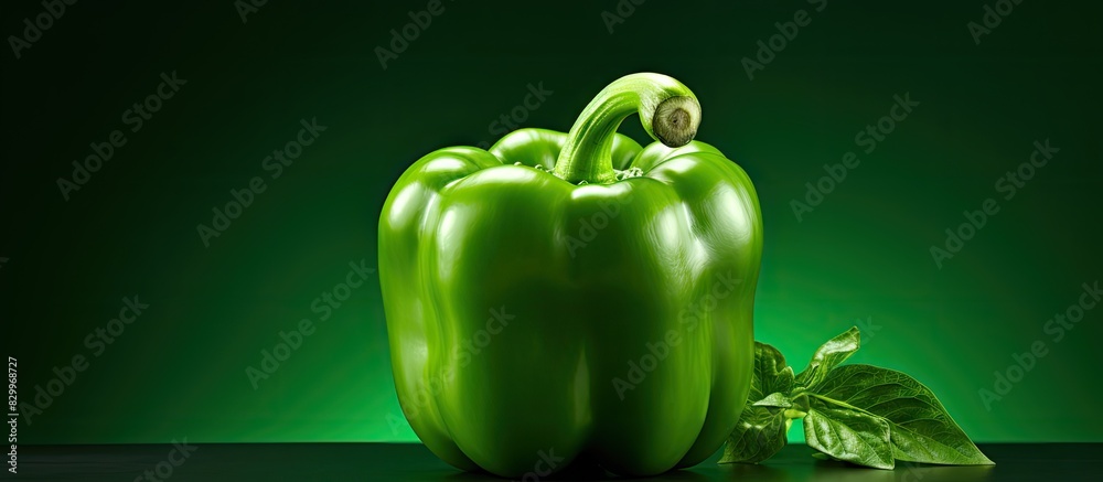 Poster an isolated green pepper with copy space image