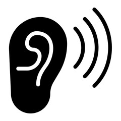 hear glyph icon
