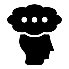 imagination glyph icon