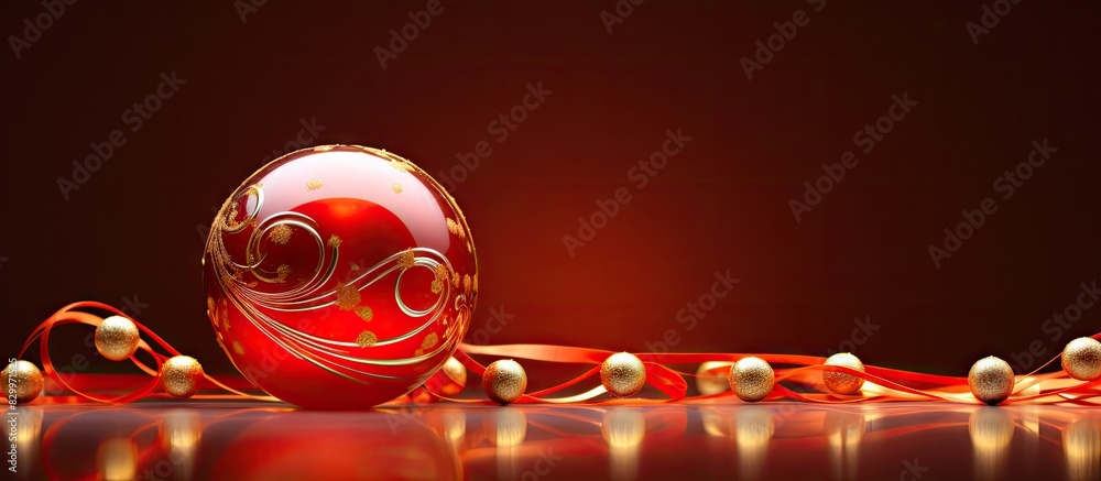 Poster a festive ornament or embellishment typically associated with the christmas season. with copy space 