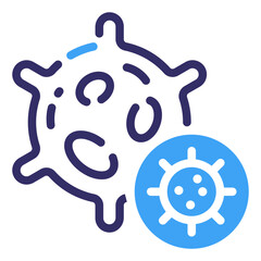 Virus Line Icon Symbol