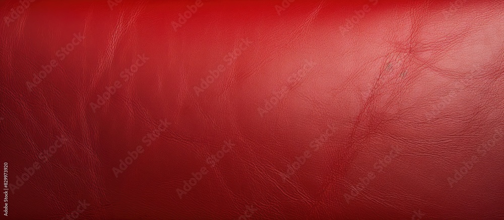 Poster A background image featuring a smooth and vibrant red leather texture creates an appealing visual with copy space for further customization
