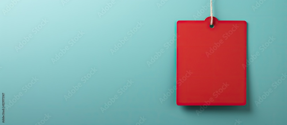 Aufkleber A blank paper tag ideal for adding text or images in the copy space area