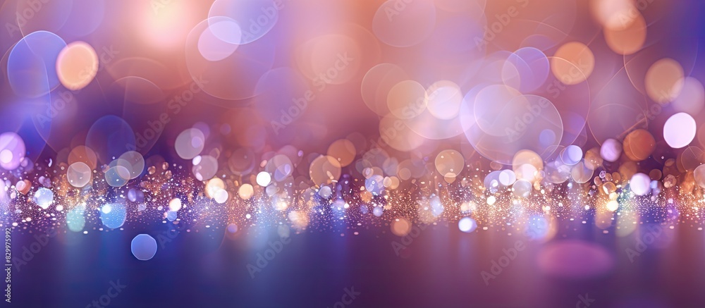 Aufkleber Bokeh abstract background with vibrant and radiant glow perfect for copy space image