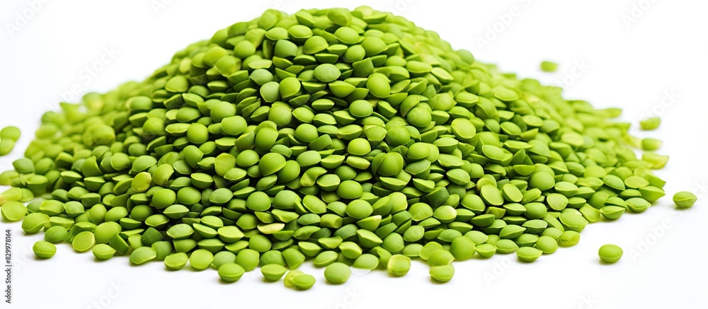 Aufkleber a copy space image of green mung beans also known as mung dal vigna radiata green beans or moong dal