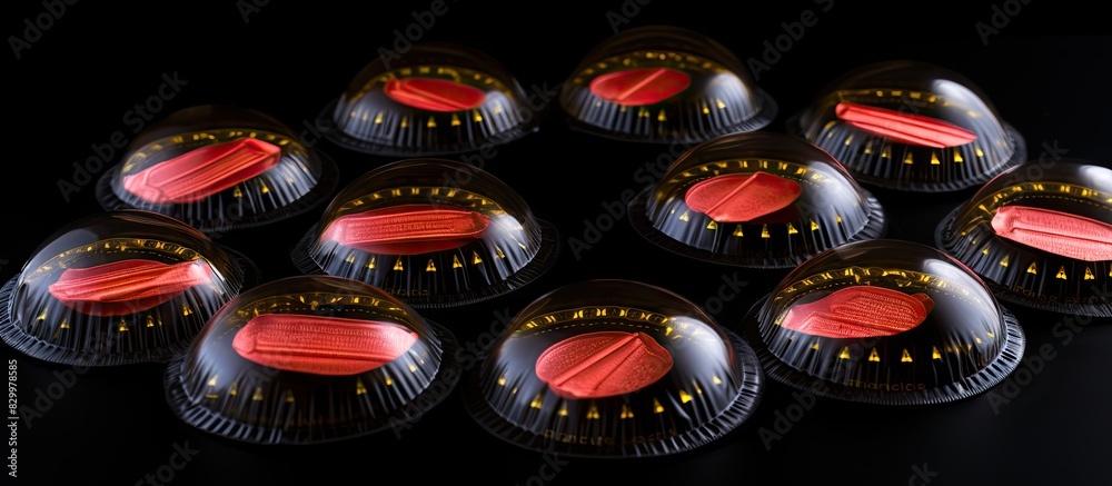 Poster a copy space image featuring condoms on a black background symbolizing the fight against hiv and aid