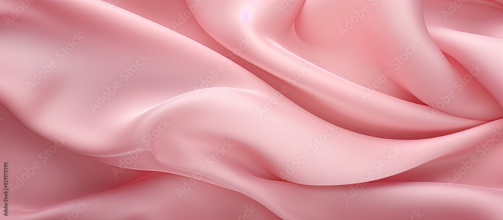 Poster A background image featuring a pink fabric texture with plenty of empty space for text or other graphical elements. with copy space image. Place for adding text or design
