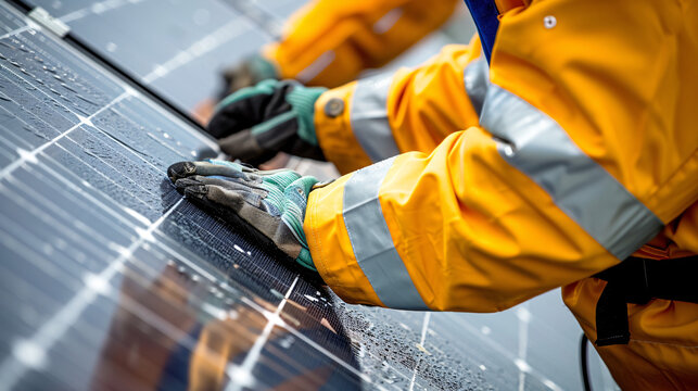 hand service solar roof