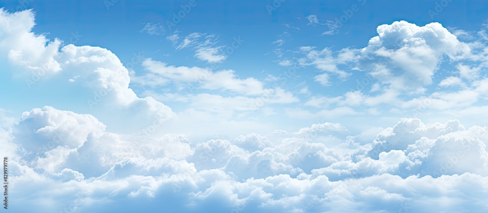 Poster Design element with only clouds and sky for copy space image