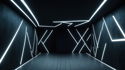 Obraz premium pedestrian bridge in night