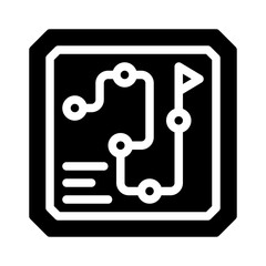 roadmap glyph icon