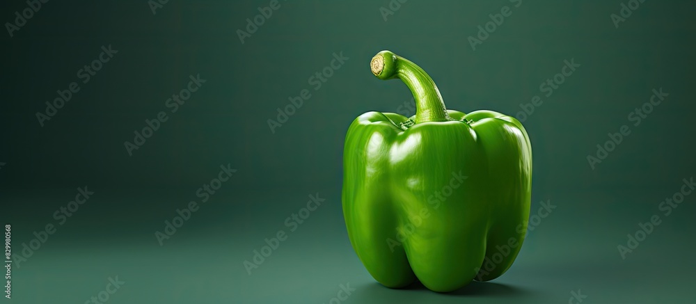 Poster an isolated green pepper with copy space image
