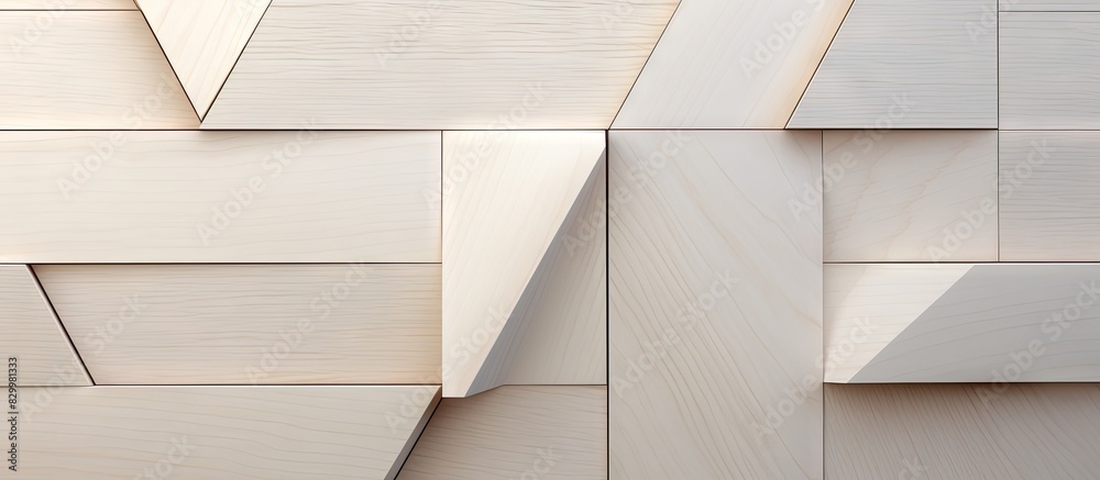 Poster An old white wood background showcases a tangram puzzle in a number one shape providing a visually appealing copy space image