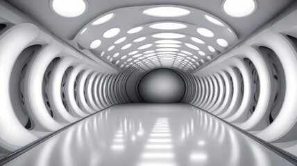 Naklejka premium abstract 3d tunnel