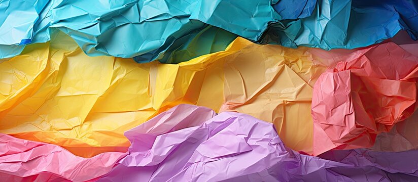 Message ready torn colored wrapping paper with copy space image available for personalized notes